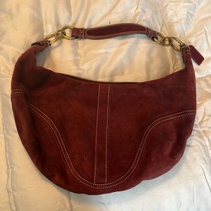 Coach suede bag